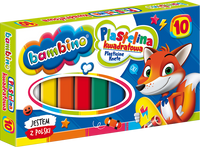 Plastelina kwadratowa 10 kolorów 18 g ZWIERZAKI UCZNIAKI