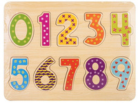 Układanka drewno - cyfry Daffi