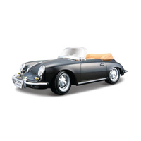 Porsche 356B Cabriolet Black 1:24 BBURAGO BBurago