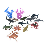 Figurki Zwierzęta Morskie Zabawki Edukacyjne Zestaw Prezent Dla Dzieci