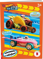 Hot Wheels Let's Race kolorowanka z naklejkami NA-1601