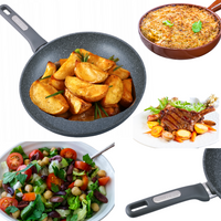 PATELNIA GRANIOTWA GRUBA INDUKCJA GAZ 30CM