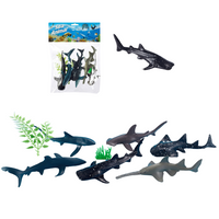 ZWIERZĘTA MORSKIE REKINY 6 SZTUK
