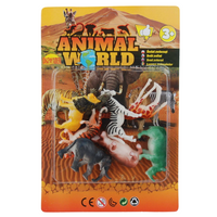 Zwierzęta dzikie figurki edukacyjne dla dzieci na blistrze zestaw