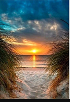 OBRAZ MALOWANIE PO NUMERACH 50c ZACHÓD SŁOŃCA+RAMA