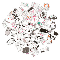 NAKLEJKI WINYLOWE, KOTY, 4-5 CM, 50SZT