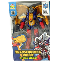 ROBOT TRANSFORMUJĄCY ZABAWKA DLA DZIECI TRANSFORMATOR FIGURKA BOHATER