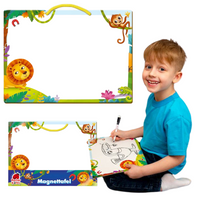 Tablica Magnetyczna Dla Dzieci Zwierzęta Zoo Markery Zestaw Edukacyjny Prez
