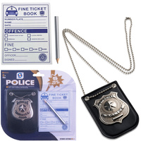 ZESTAW POLICYJNY ODZNAKA POLICJANTA ZABAWKA DLA DZIECI PREZENT MANDAT