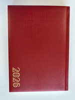 Kalendarz 2026 książkowy A5 czerwony