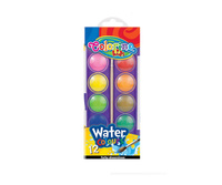 Colorino kids farby akwarelowe mała pastylka 12 kolorów