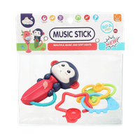 Grzechotka muzyczna małpka zabawka interaktywna dla niemowląt kolorowa