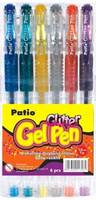 GLITTER GEL PEN 6 KOL - MIX KOLORÓW W ETUI