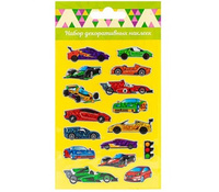 Naklejki auta pojazdy mix dekoracyjne kolorowe zestaw dla dzieci kreatywny