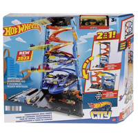 Hot Wheels City Wyścigowa wieża z transformacją Mattel