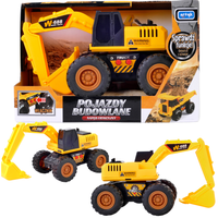 AUTO BUDOWLANE SAMOCHÓD KOPARKA NAPĘD DŹWIĘK LED