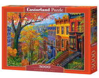 Puzzle 3000 Autumn City Hill CASTOR Castorland