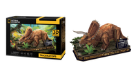 CUBIC FUN PUZZLE 3D NATIONAL GEOGRAPHIC TRICERATOPS