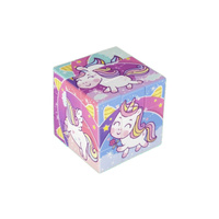 Układanka Kostka Magiczna Jednorożec Edukacyjna Zabawka Dla Dzieci