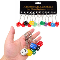 Brelok kostka kolorowa zestaw 12 sztuk gadżet dla dzieci i dorosłych