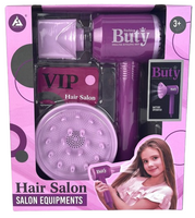 Zestaw fryzjerski dla dzieci suszarka na baterie zabawa w salon fryzjerski
