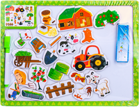 Tablica 2w1 dwustronna układanka kredowa Puzzle