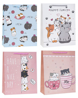 Torebki prezentowe TD-23128-A5 wzór dziecięcy 12 sztuk