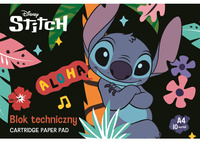 Blok techniczny A4 10 kartek okładka kredowana 190 g/m2 STITCH