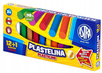 ASTRA PLASTELINA SZKOLNA 12+1GRATIS KOLORÓW