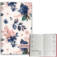 Kalendarz 2026 A6 tygodniowy Niebieskie Róże