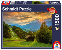 Puzzle 1500 PQ Zachód słońca nad Wambergiem 110007