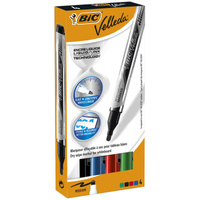 Marker suchościeralny Velleda Liquid Ink Pocket BIC mix AST 4szt