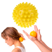 Piłeczka Sensoryczna Z Kolcami Do Masażu I Rehabilitacji 6,6 Cm Żółty