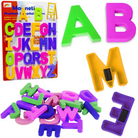 LITERKI MAGNETYCZNE LITERY 26 ELEMENTÓW ALFABET NAUKA ALFABETU DLA DZIECI