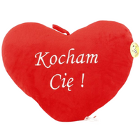 Serce Wielkie Dekoracyjne Poduszka Pluszowa Miękka Przytulanka Walentynki