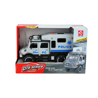 Ciężarówka Policyjna Dla Dzieci Światło Dźwięk Auto Zabawka Prezent