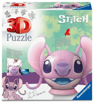 Puzzle 3D: Disney Stitch Kula Angel z uszami Ravensburger