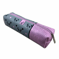 Piórnik szkolny młodzieżowy prostokąt kostka Pandy Serca