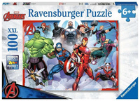 Puzzle 100 Avengers. Zgromadzenie rysunkowe XXL Ravensburger