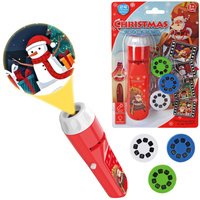 LATARKA PROJEKTOR ŚWIĄTECZNY MIKOŁAJ DLA DZIECI RZUTNIK WYŚWIETLA 24 OBRAZY