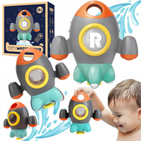 Zabawka Do Kąpieli Rakieta Pastelowe Kolory Strumień Wody Zabawa Do Wanny