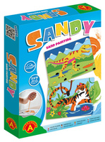 Piaskowe malowanki Sandy tygrys, t-rex