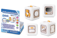 KOSTKA MANIPULACYJNA E-EDU ZABAWKA EDYKACYJNA SENSORYCZNA INTERAKTYWNA 12M+