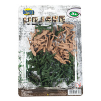 Zestaw wojskowy na blistrze dla dzieci figurki żołnierzy akcesoria