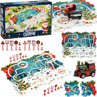 Kolejka Tor Świąteczny Puzzle El. 25 Prezent Zabawka Dla Dzieci