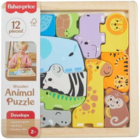Fisher-Price Zwierzątka Drewniane puzzle Układanka Fisher- Price