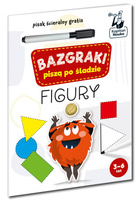 Figury. Bazgraki piszą po śladzie. Bazgraki