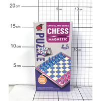 SZACHY MAGNETYCZNE GRA LOGICZNA PRZENOŚNA DLA DZIECI I DOROSŁYCH W PUDEŁKU