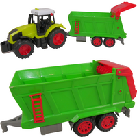Traktor z przyczepą dźwiękiem zabawka dziecięca realistyczne światła 75cm