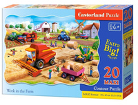 Puzzle 20 max - Work on the Farm CASTOR Castorland